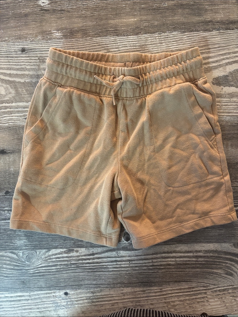 wonder nation Tan Elastic Waist Shorts
